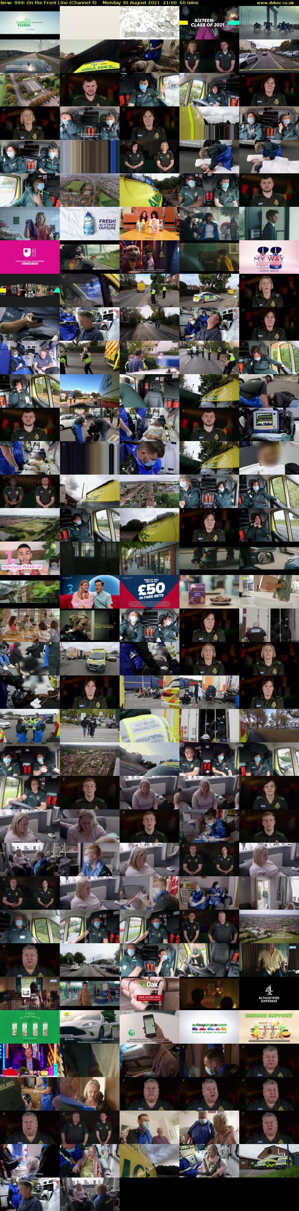 999: On the Front Line (Channel 4) Monday 30 August 2021 21:00 - 22:00