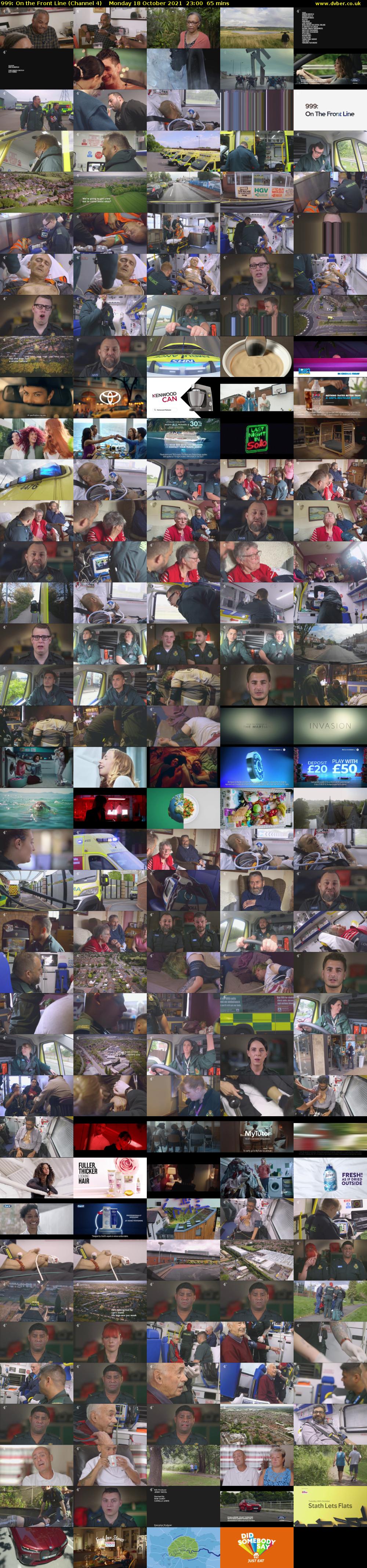 999: On the Front Line (Channel 4) Monday 18 October 2021 23:00 - 00:05