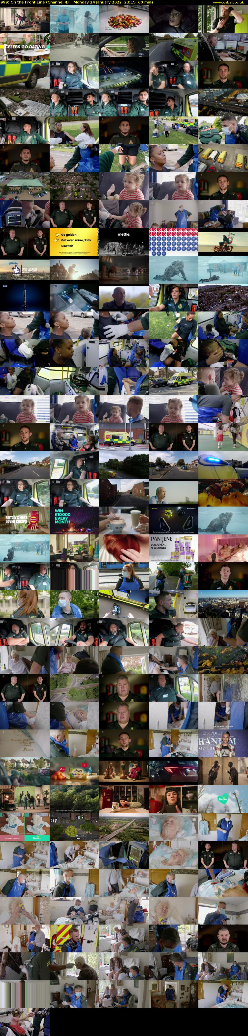 999: On the Front Line (Channel 4) Monday 24 January 2022 23:15 - 00:15