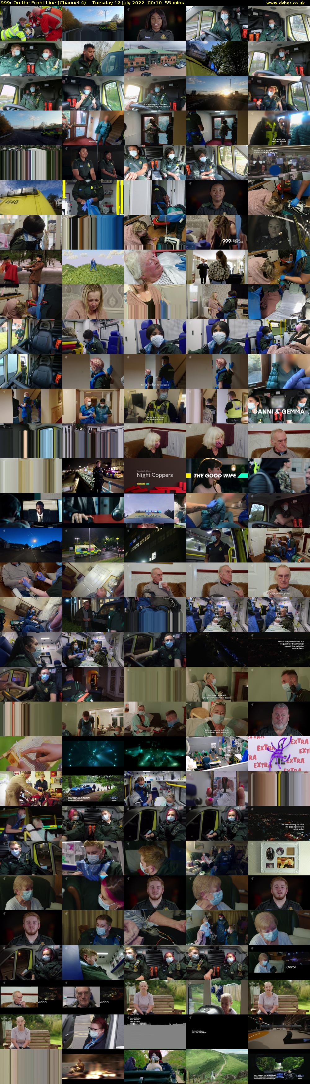 999: On the Front Line (Channel 4) Tuesday 12 July 2022 00:10 - 01:05