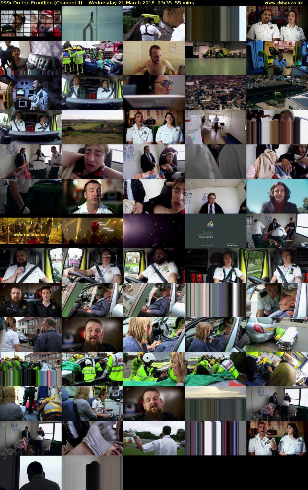 999: On the Frontline (Channel 4) Wednesday 21 March 2018 23:35 - 00:30