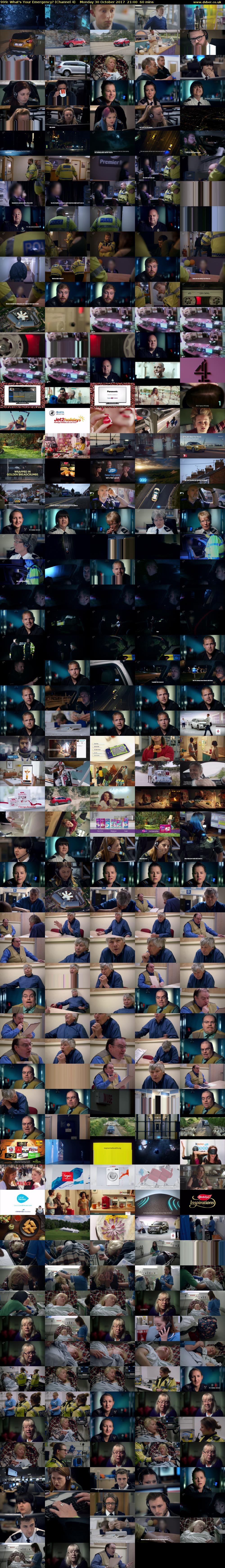 999: What's Your Emergency? (Channel 4) Monday 30 October 2017 21:00 - 22:00