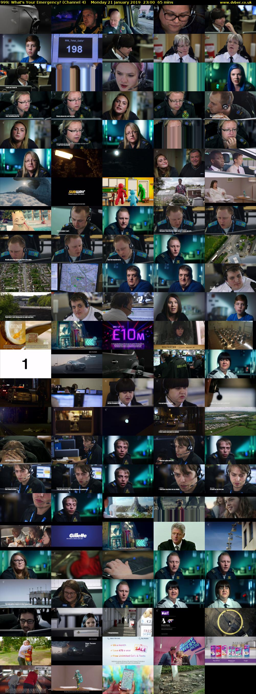 999: What's Your Emergency? (Channel 4) Monday 21 January 2019 23:00 - 00:05