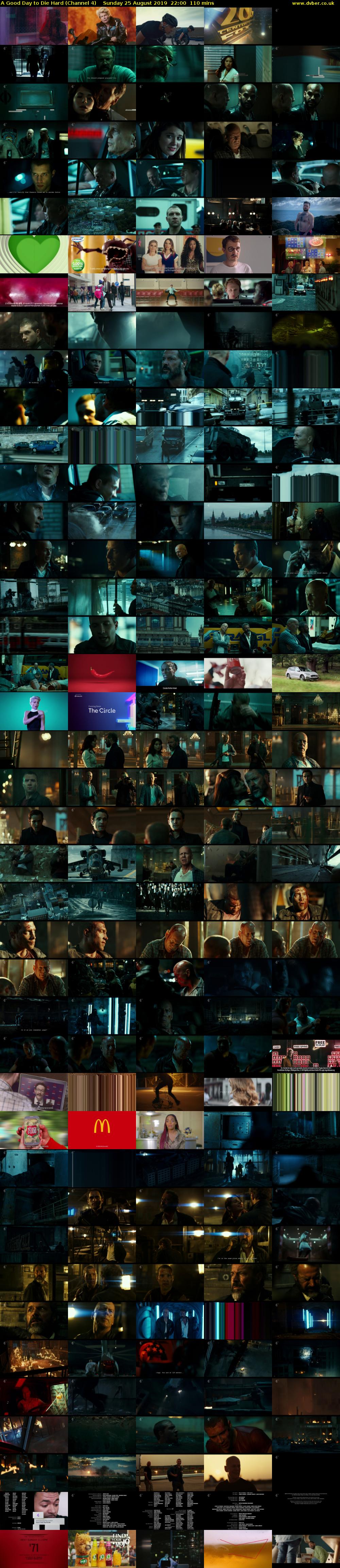 A Good Day to Die Hard (Channel 4) Sunday 25 August 2019 22:00 - 23:50