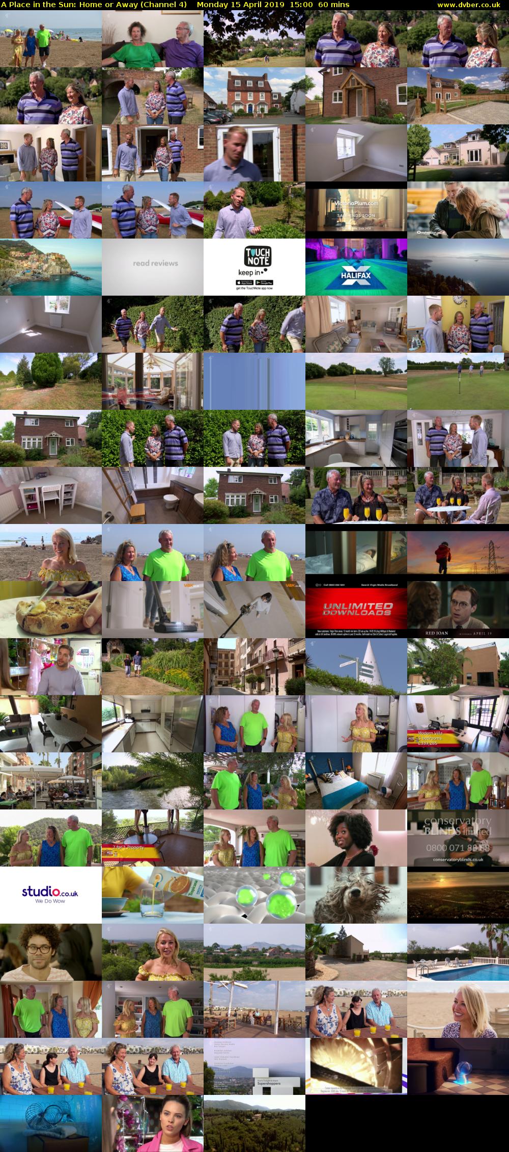 A Place in the Sun: Home or Away (Channel 4) Monday 15 April 2019 15:00 - 16:00