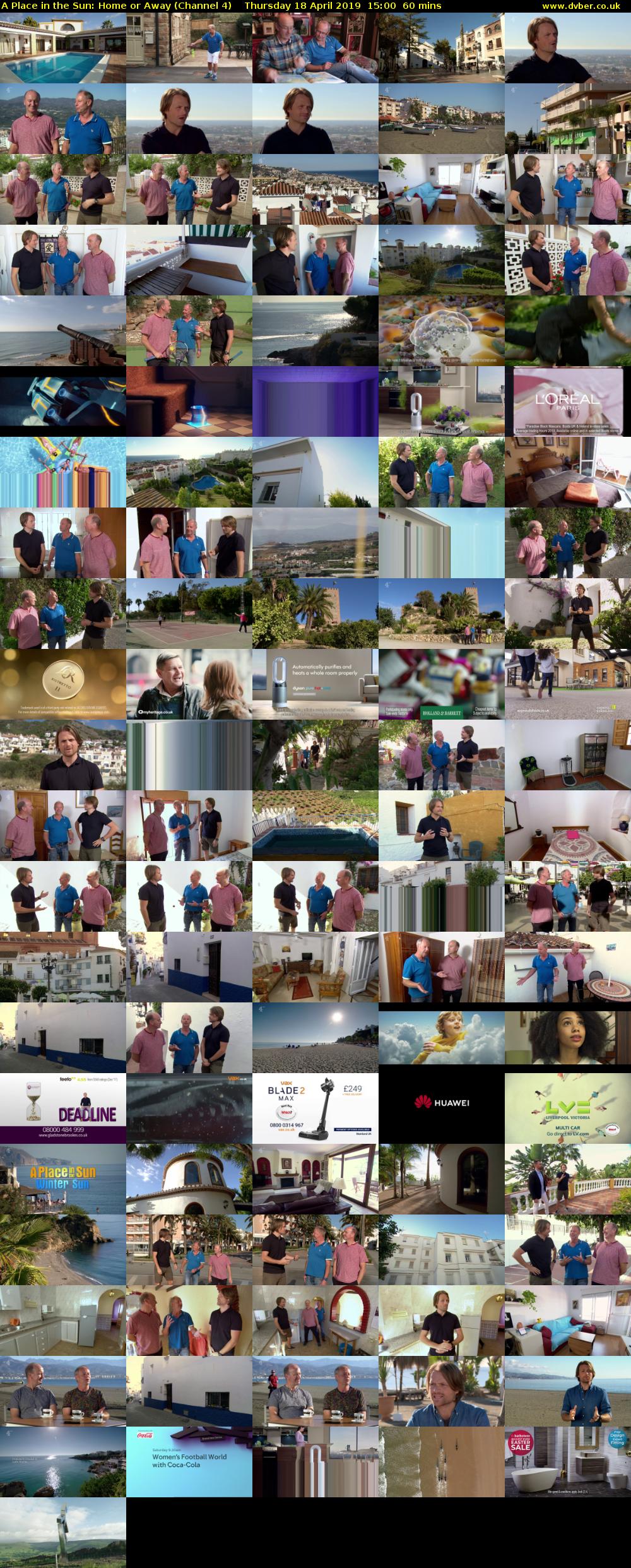 A Place in the Sun: Home or Away (Channel 4) Thursday 18 April 2019 15:00 - 16:00