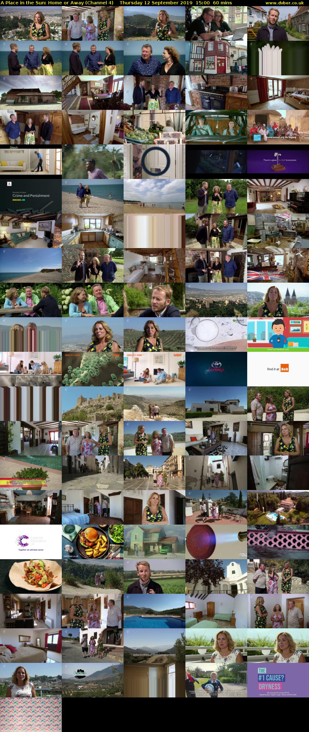 A Place in the Sun: Home or Away (Channel 4) Thursday 12 September 2019 15:00 - 16:00