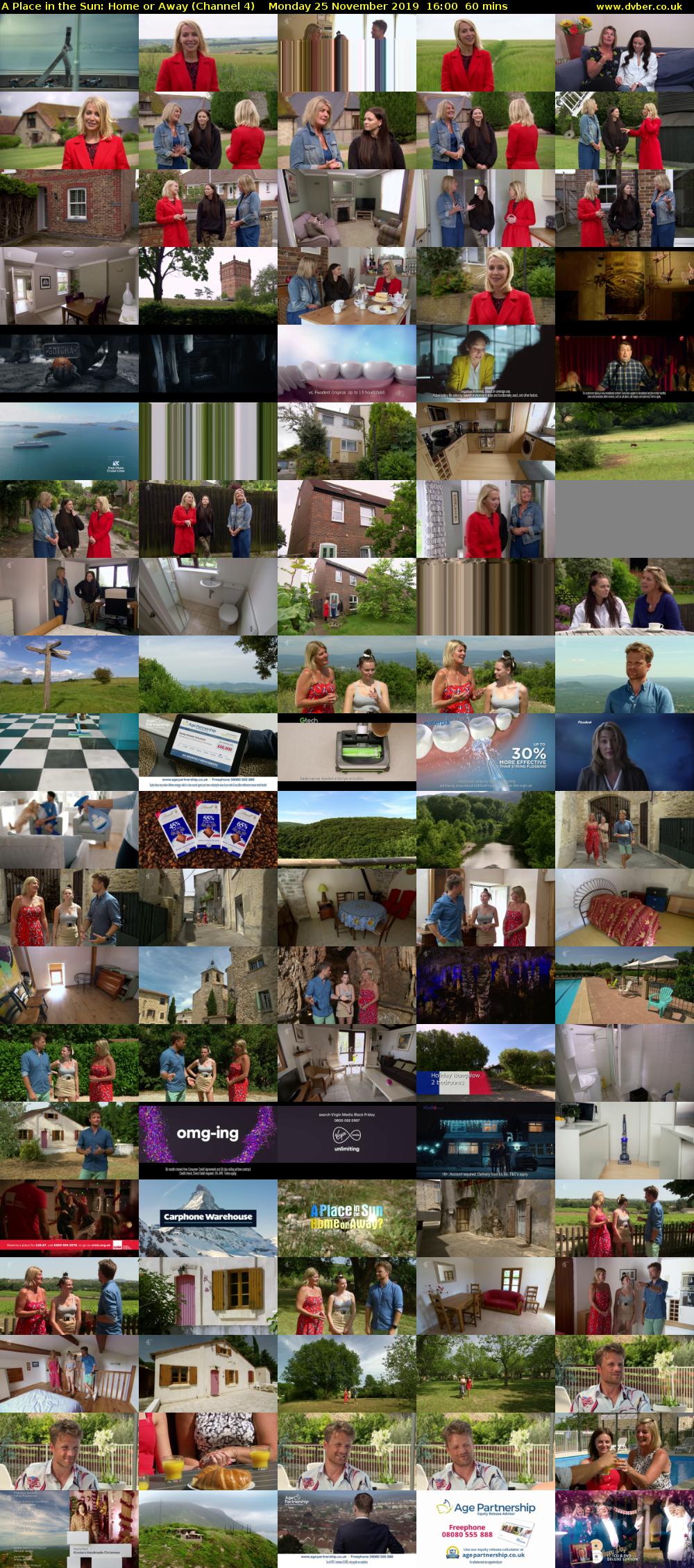 A Place in the Sun: Home or Away (Channel 4) Monday 25 November 2019 16:00 - 17:00