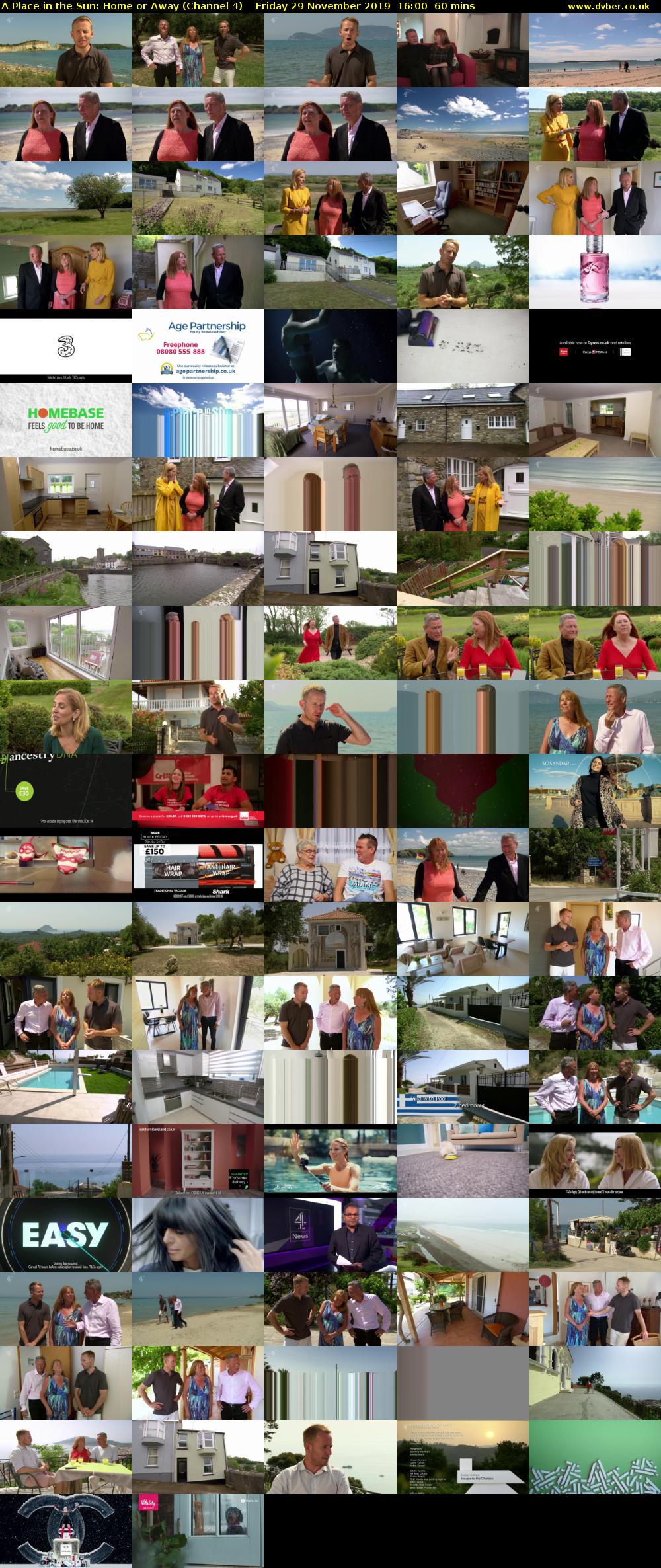 A Place in the Sun: Home or Away (Channel 4) Friday 29 November 2019 16:00 - 17:00