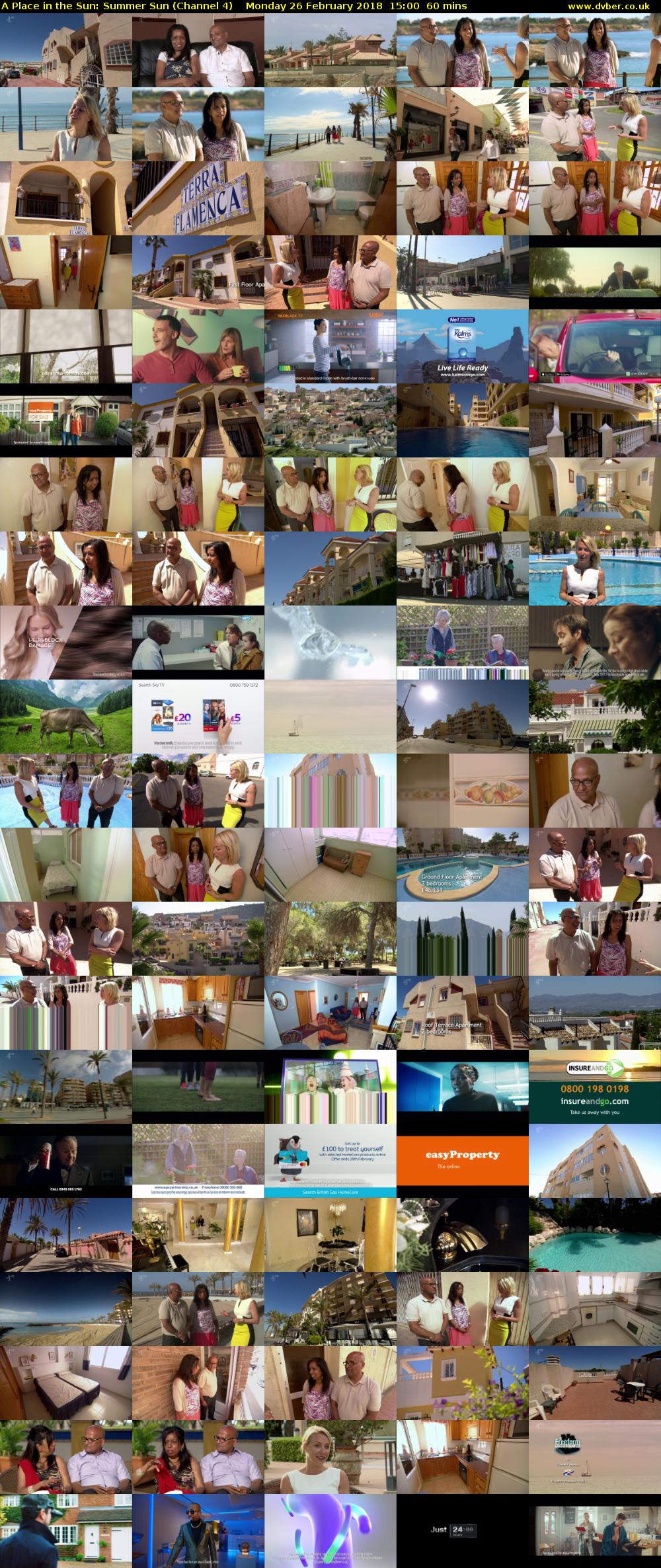 A Place in the Sun: Summer Sun (Channel 4) Monday 26 February 2018 15:00 - 16:00