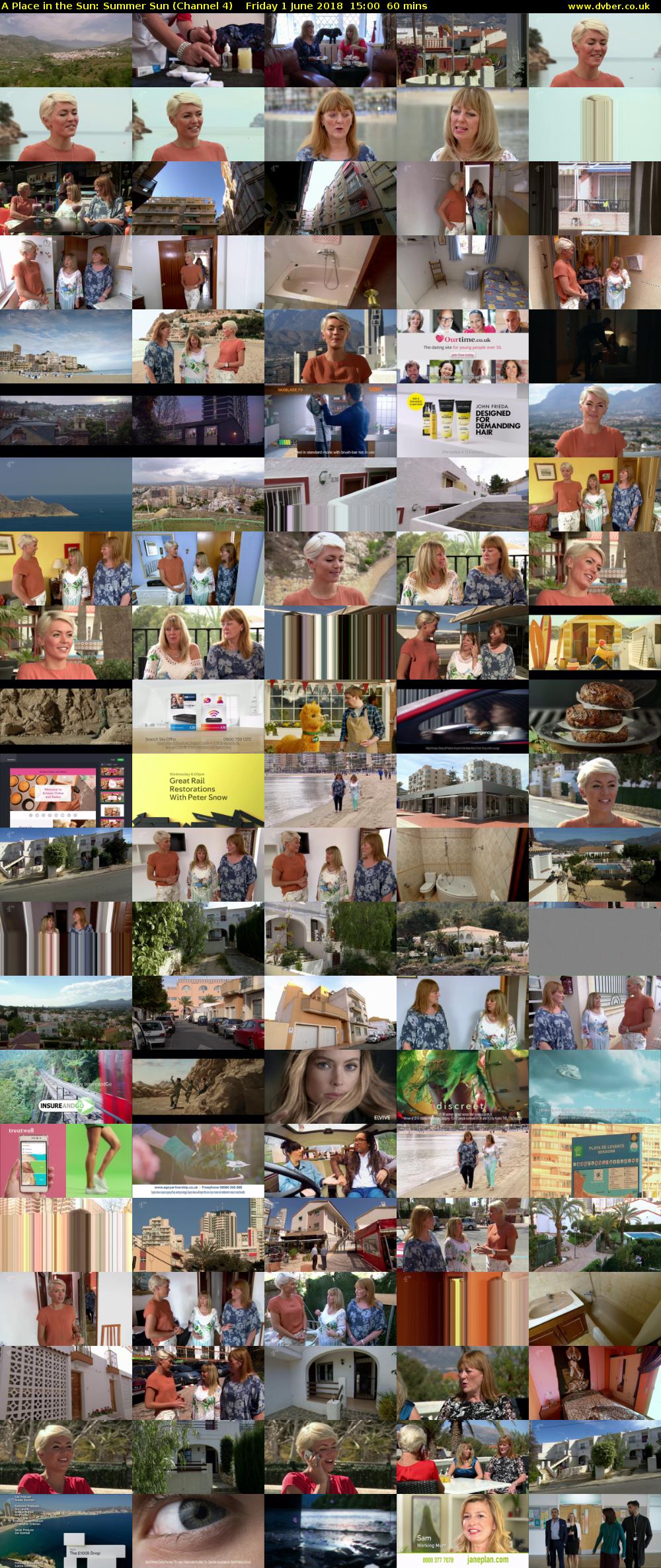 A Place in the Sun: Summer Sun (Channel 4) Friday 1 June 2018 15:00 - 16:00
