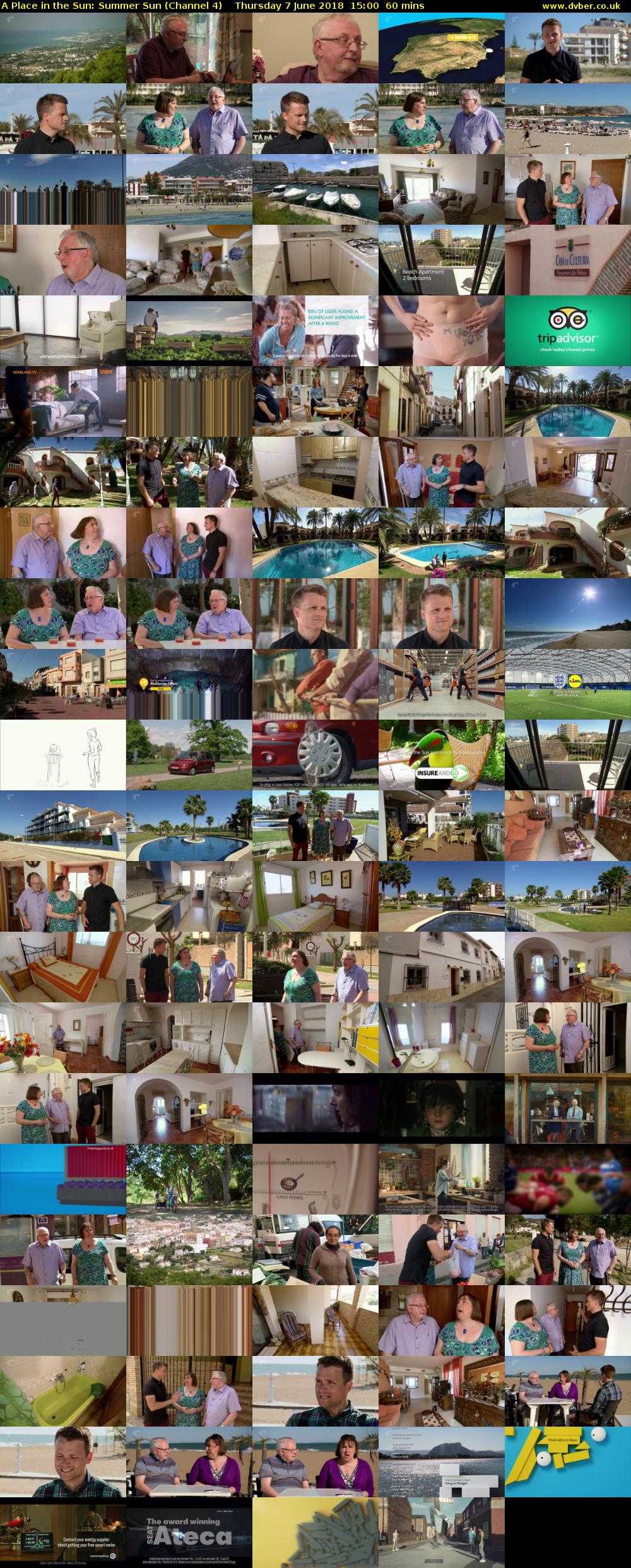 A Place in the Sun: Summer Sun (Channel 4) Thursday 7 June 2018 15:00 - 16:00