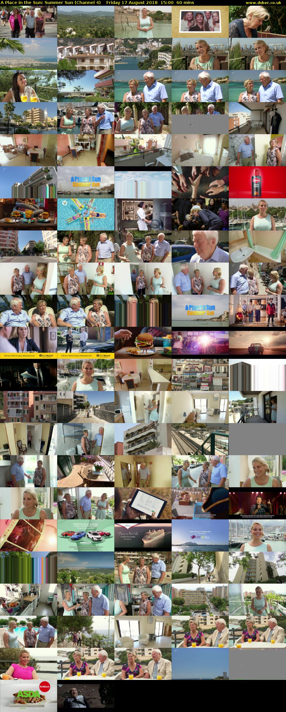 A Place in the Sun: Summer Sun (Channel 4) Friday 17 August 2018 15:00 - 16:00