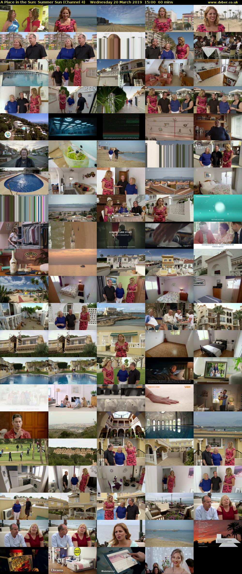 A Place in the Sun: Summer Sun (Channel 4) Wednesday 20 March 2019 15:00 - 16:00