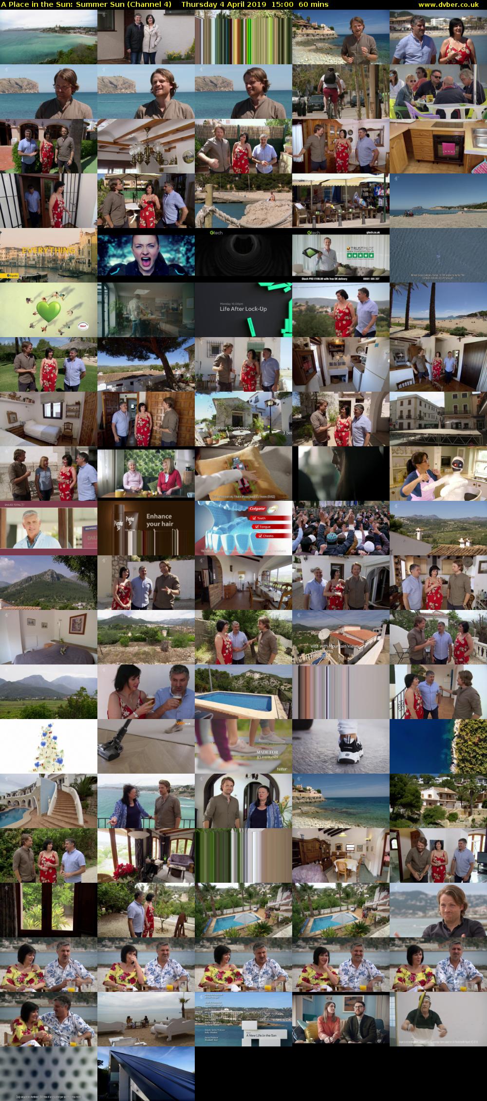 A Place in the Sun: Summer Sun (Channel 4) Thursday 4 April 2019 15:00 - 16:00