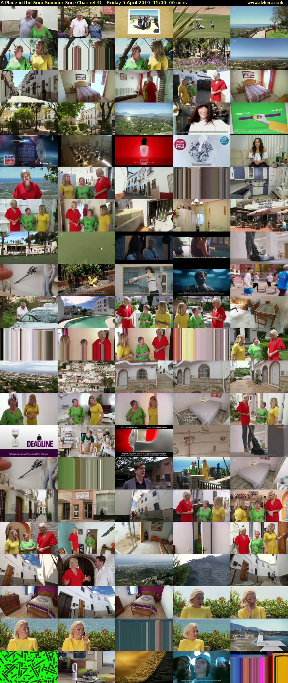 A Place in the Sun: Summer Sun (Channel 4) Friday 5 April 2019 15:00 - 16:00