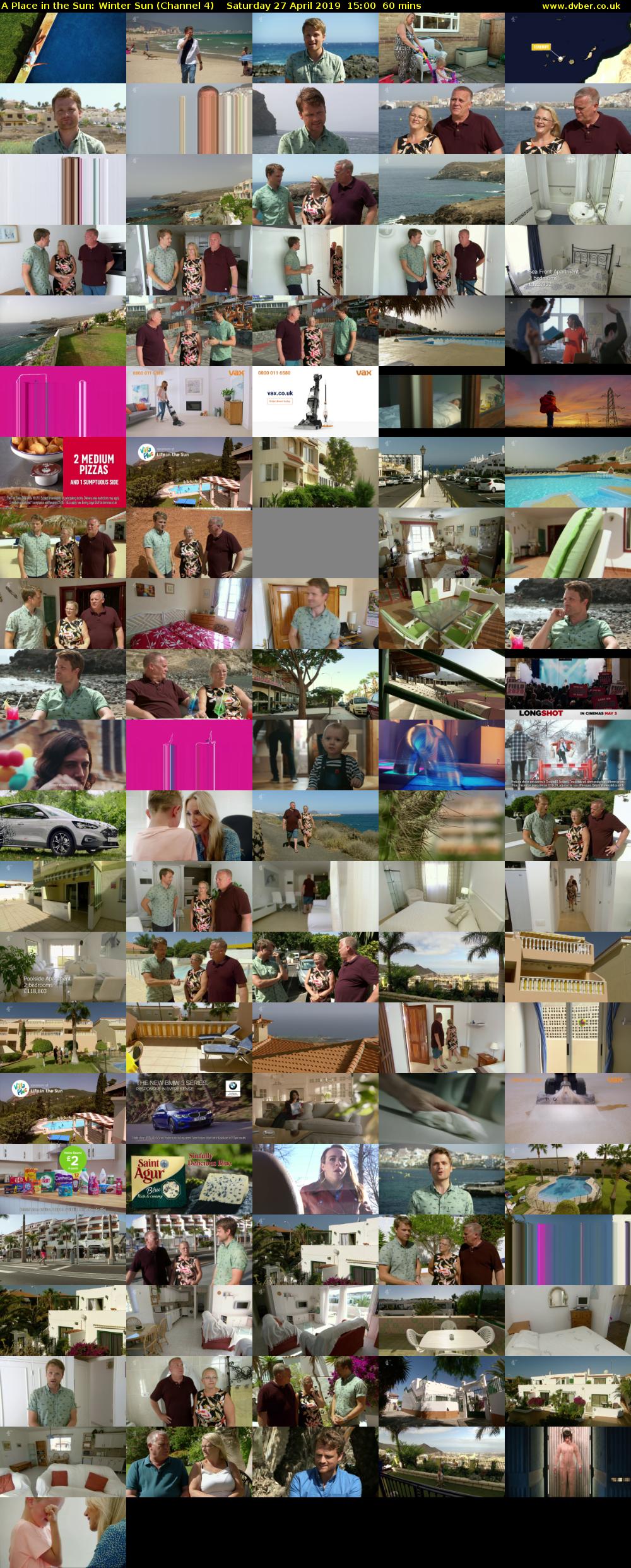 A Place in the Sun: Winter Sun (Channel 4) Saturday 27 April 2019 15:00 - 16:00