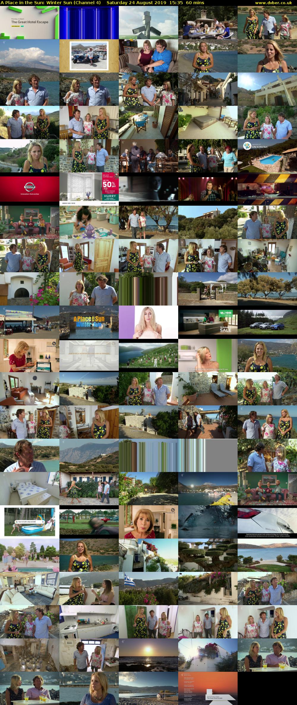 A Place in the Sun: Winter Sun (Channel 4) Saturday 24 August 2019 15:35 - 16:35