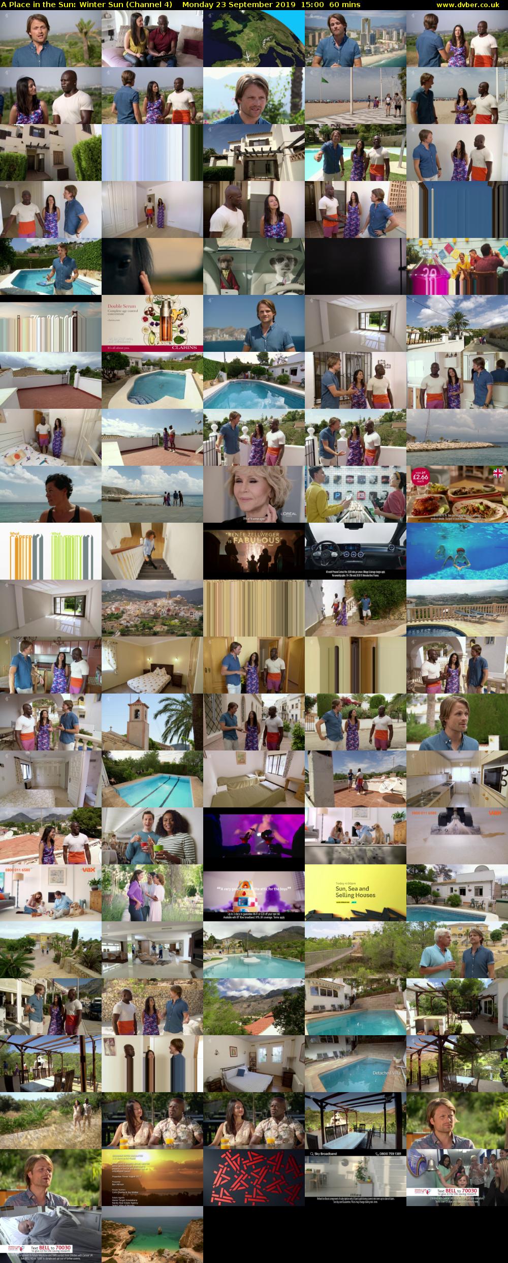 A Place in the Sun: Winter Sun (Channel 4) Monday 23 September 2019 15:00 - 16:00