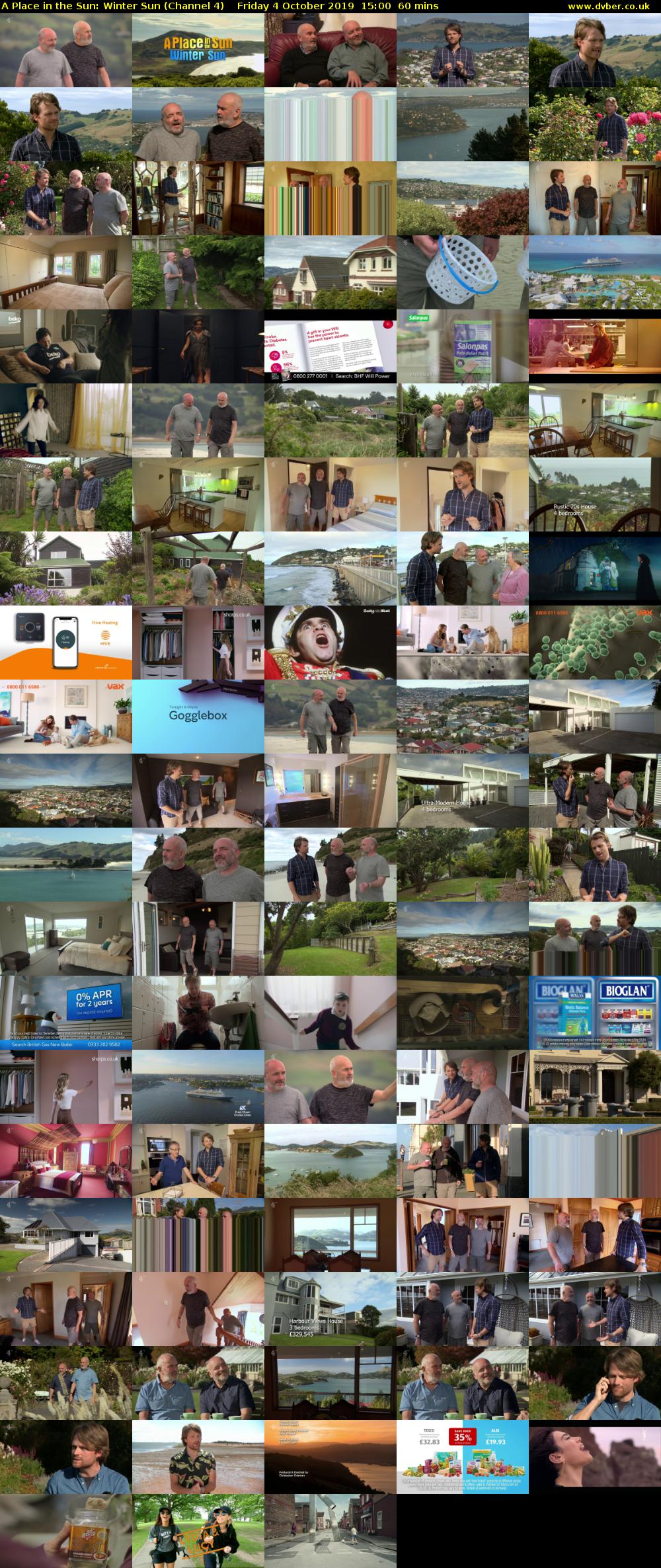 A Place in the Sun: Winter Sun (Channel 4) Friday 4 October 2019 15:00 - 16:00