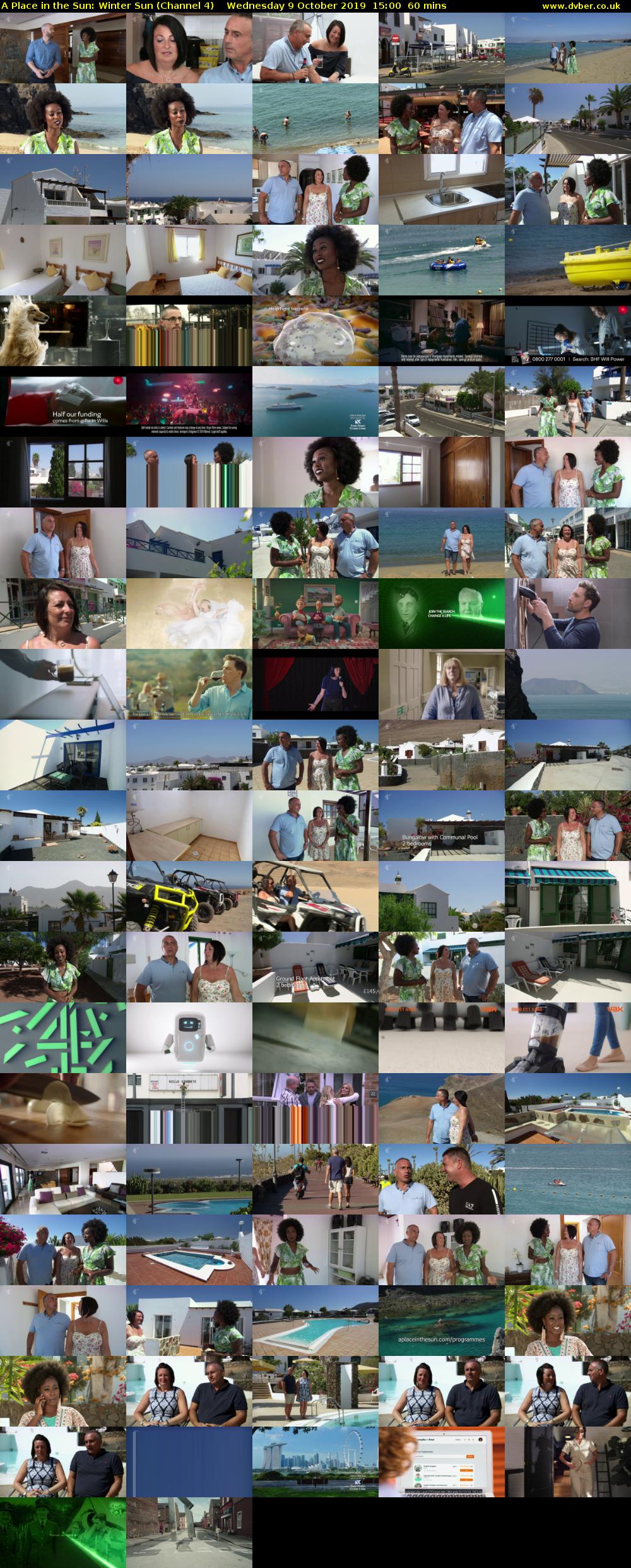 A Place in the Sun: Winter Sun (Channel 4) Wednesday 9 October 2019 15:00 - 16:00