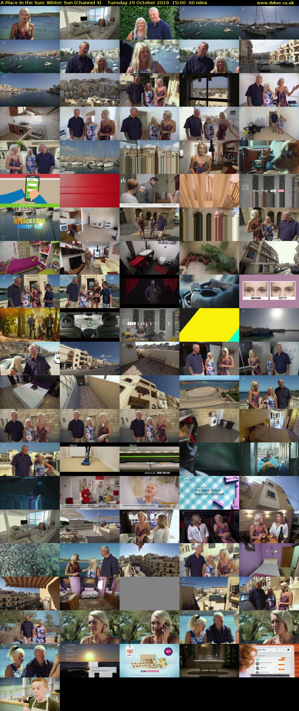 A Place in the Sun: Winter Sun (Channel 4) Tuesday 29 October 2019 15:00 - 16:00