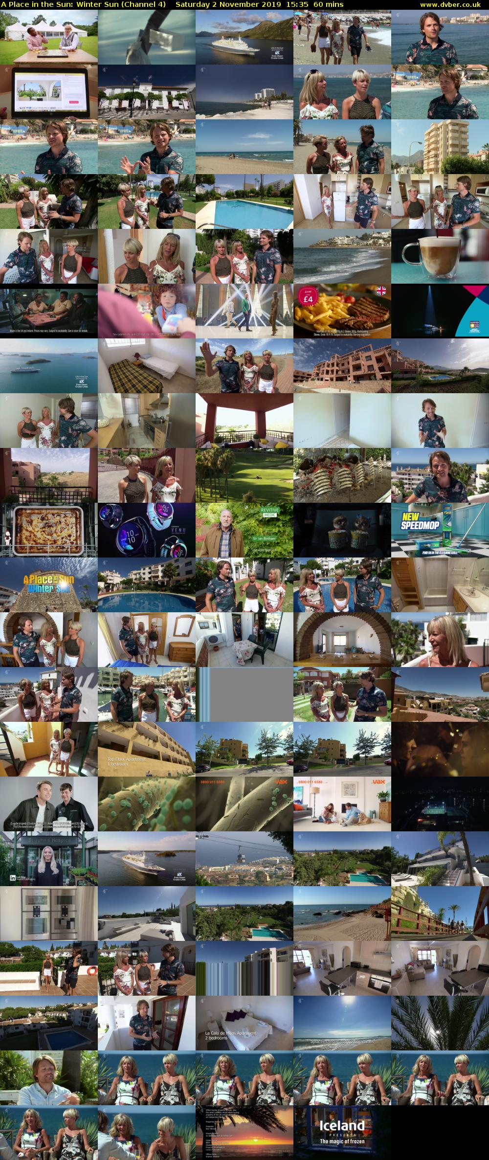 A Place in the Sun: Winter Sun (Channel 4) Saturday 2 November 2019 15:35 - 16:35