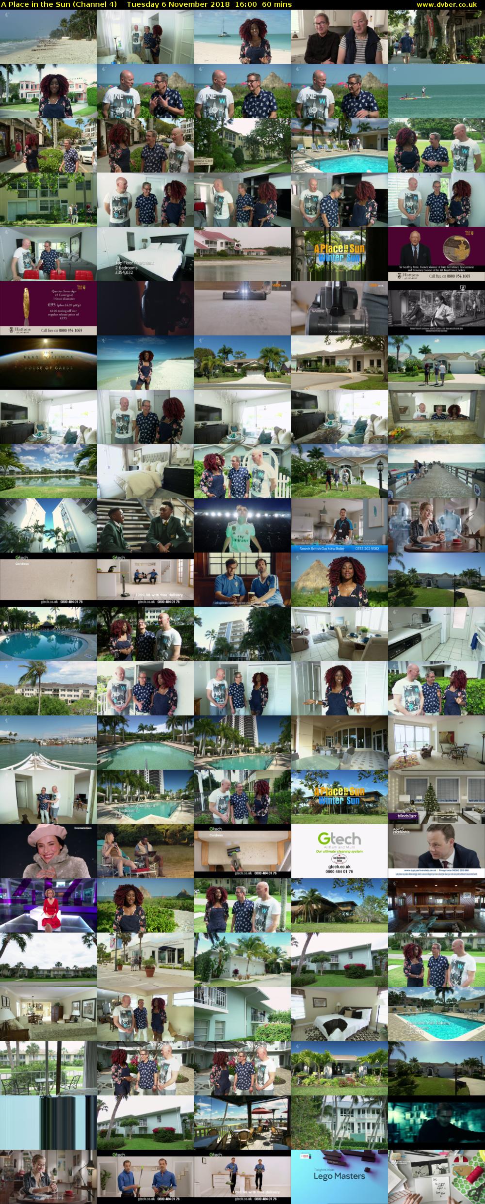 A Place in the Sun (Channel 4) Tuesday 6 November 2018 16:00 - 17:00