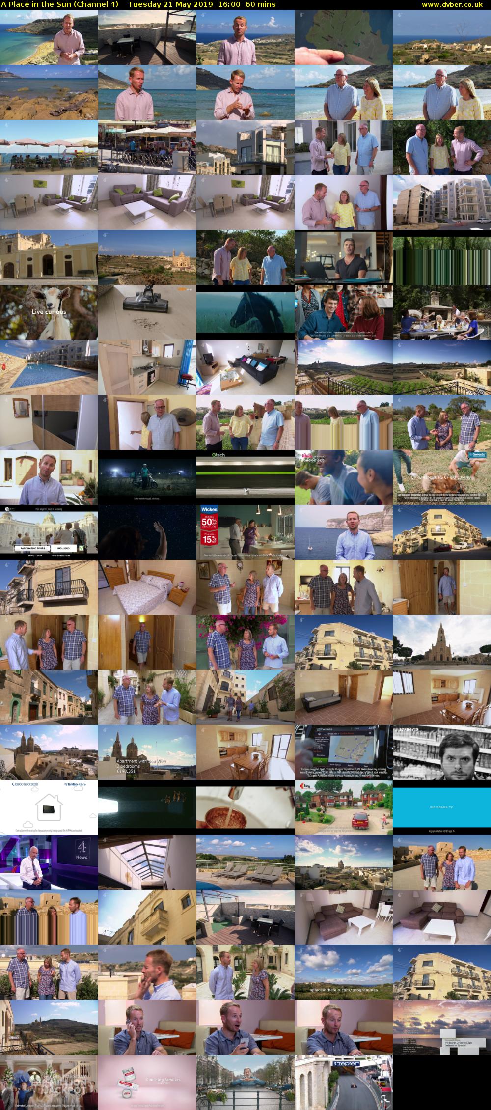 A Place in the Sun (Channel 4) Tuesday 21 May 2019 16:00 - 17:00