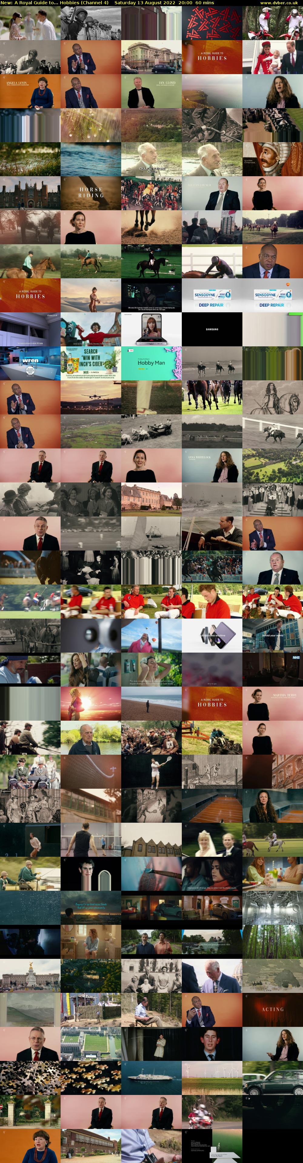 A Royal Guide to... Hobbies (Channel 4) Saturday 13 August 2022 20:00 - 21:00