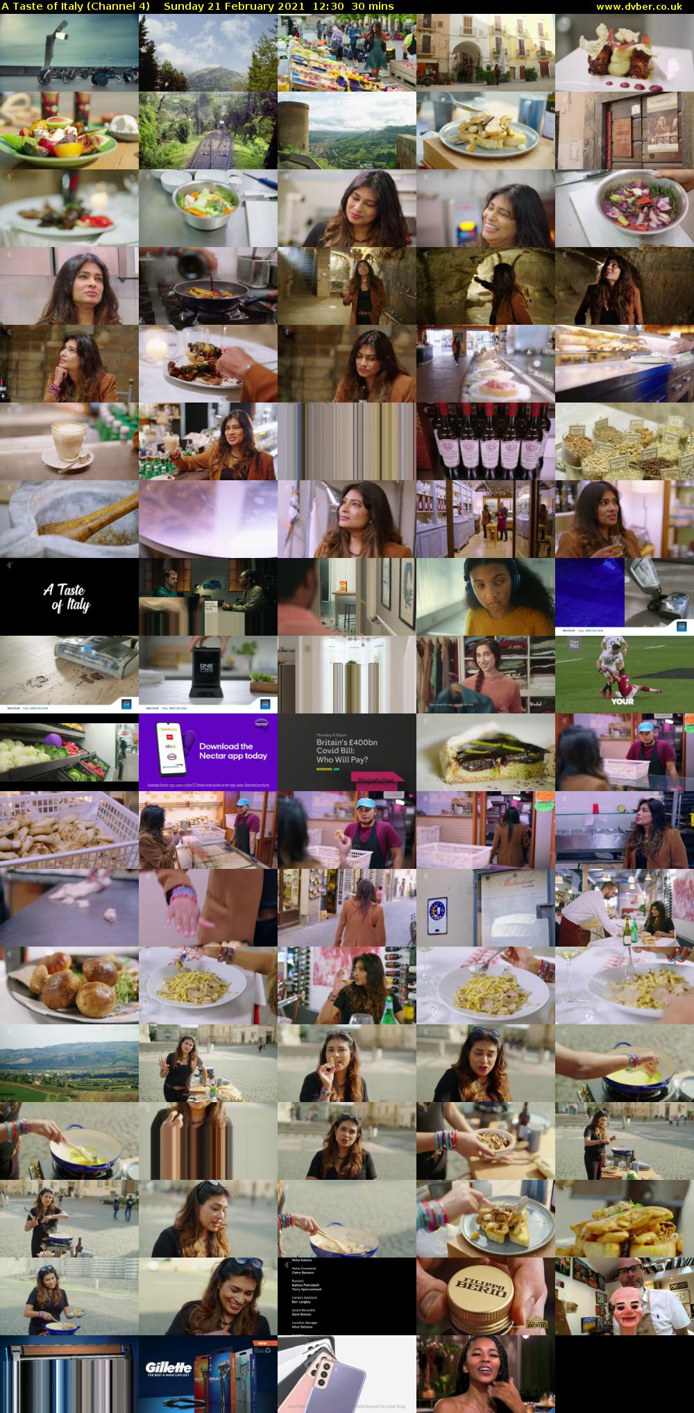 A Taste of Italy (Channel 4) Sunday 21 February 2021 12:30 - 13:00