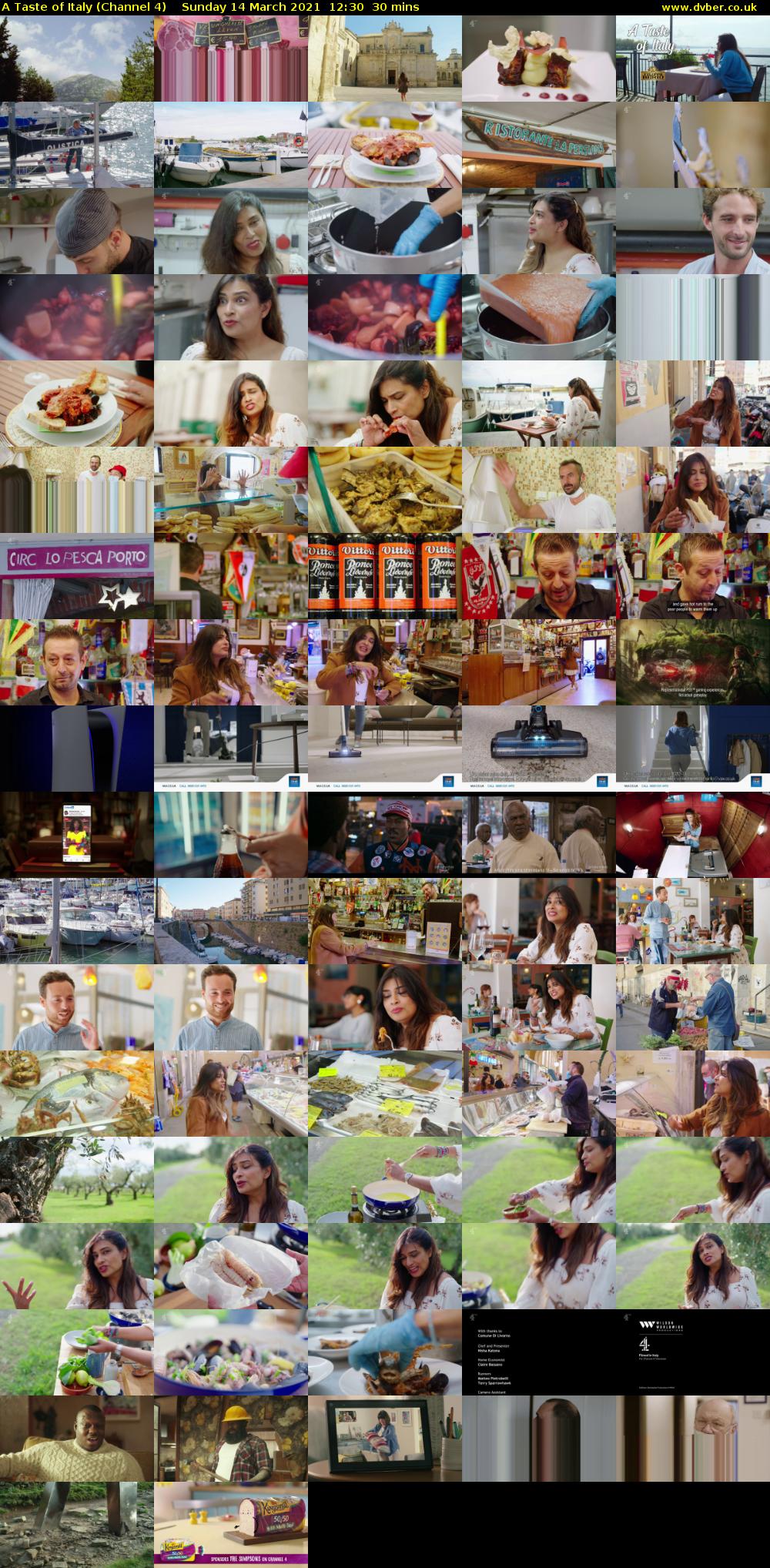 A Taste of Italy (Channel 4) Sunday 14 March 2021 12:30 - 13:00