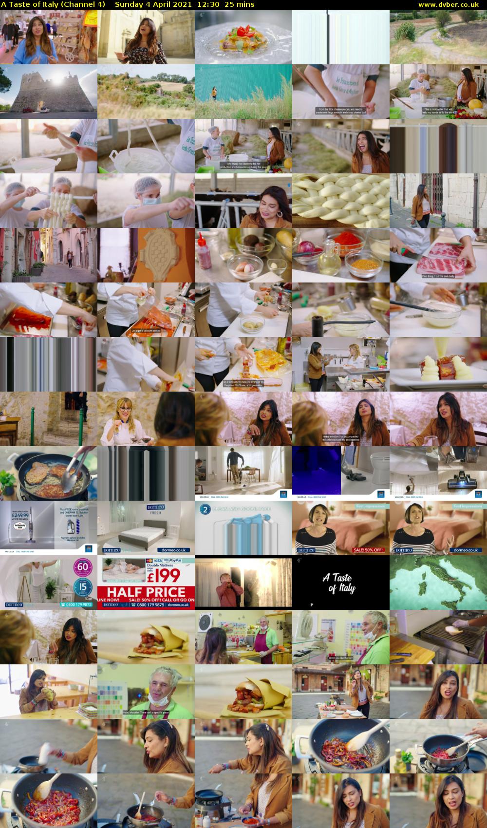 A Taste of Italy (Channel 4) Sunday 4 April 2021 12:30 - 12:55