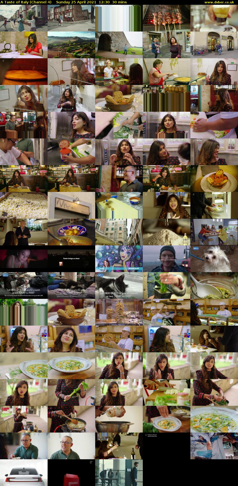 A Taste of Italy (Channel 4) Sunday 25 April 2021 12:30 - 13:00