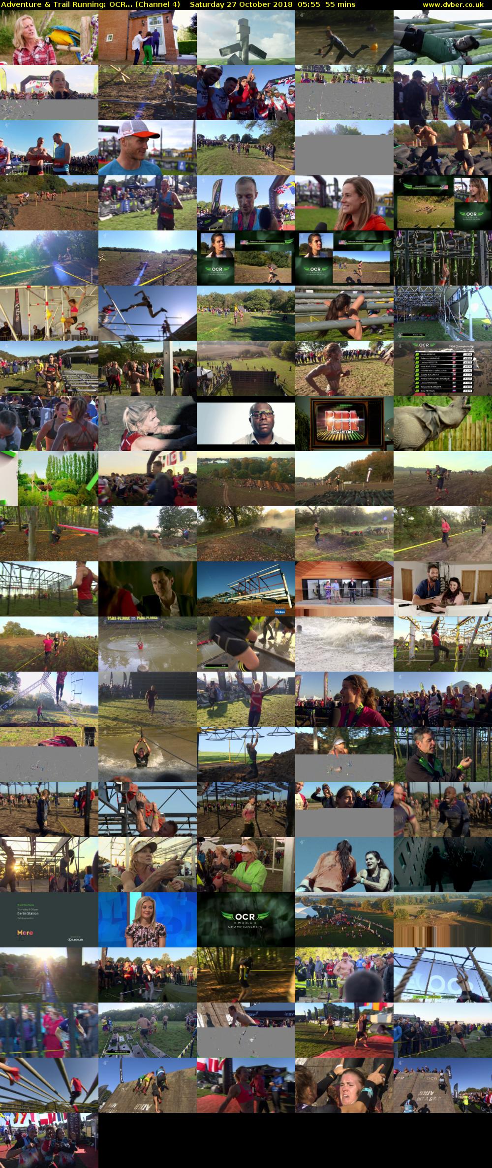 Adventure & Trail Running: OCR... (Channel 4) Saturday 27 October 2018 05:55 - 06:50