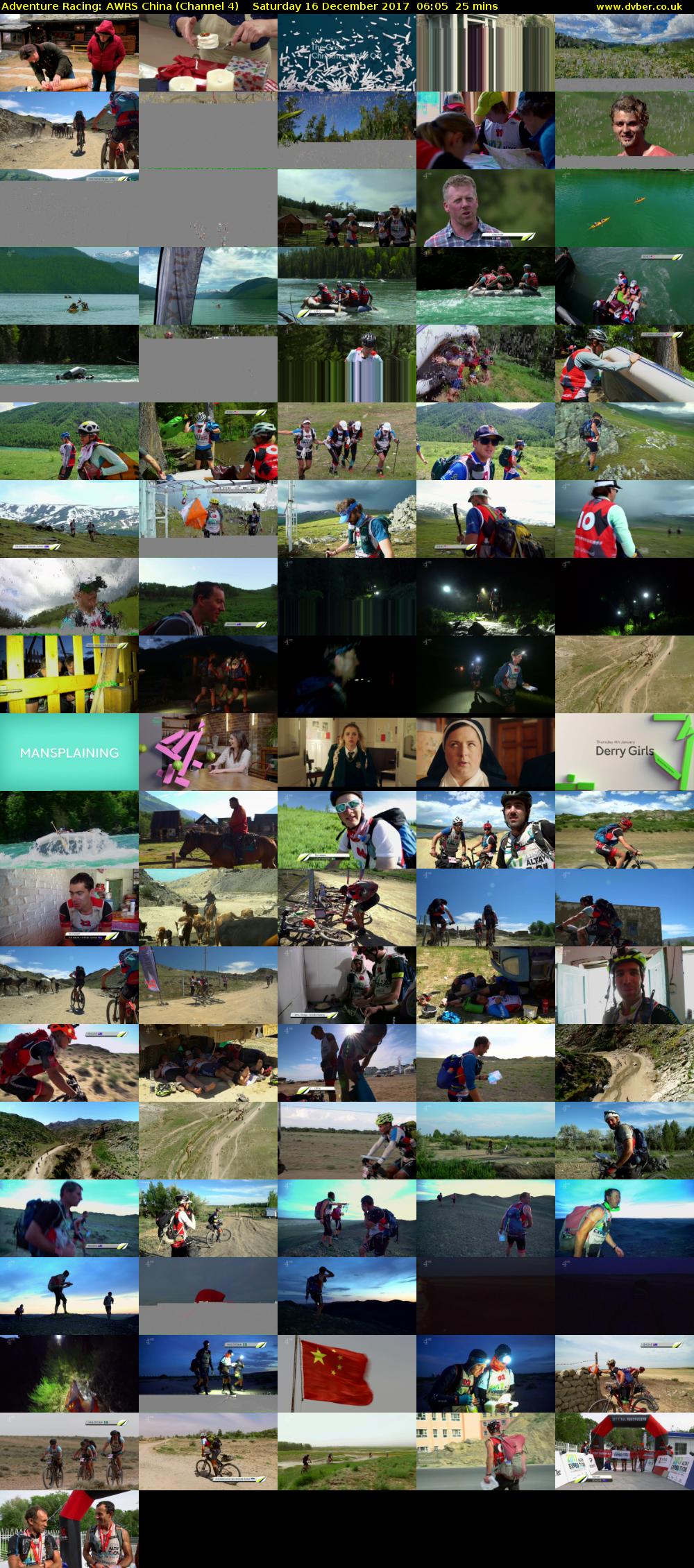 Adventure Racing: AWRS China (Channel 4) Saturday 16 December 2017 06:05 - 06:30