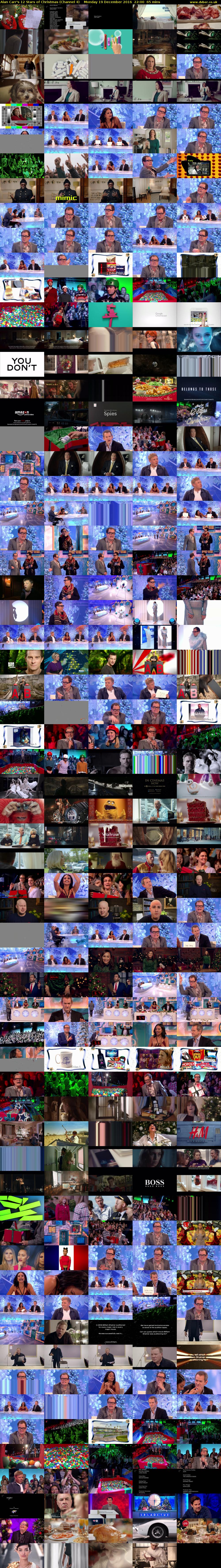 Alan Carr's 12 Stars of Christmas (Channel 4) Monday 19 December 2016 22:00 - 23:05