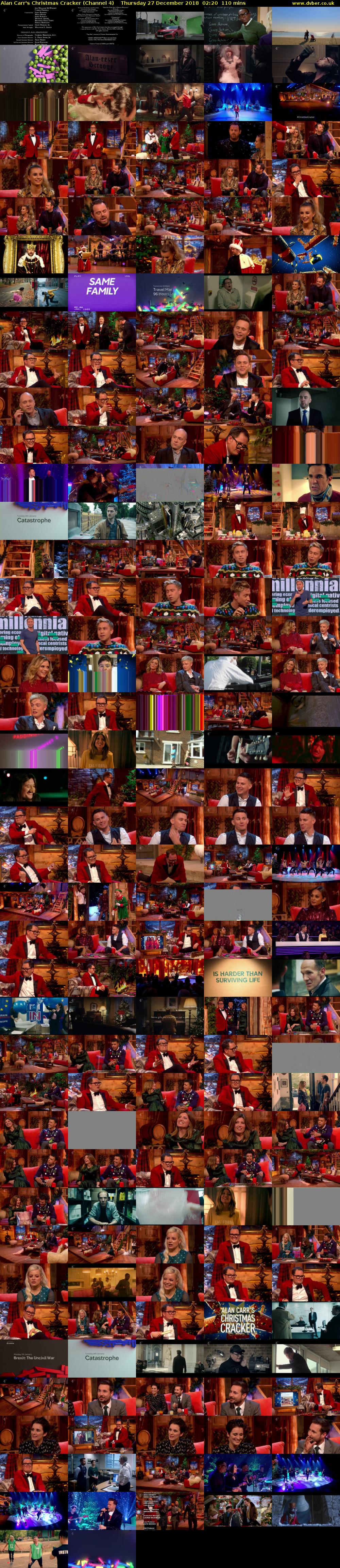 Alan Carr's Christmas Cracker (Channel 4) Thursday 27 December 2018 02:20 - 04:10
