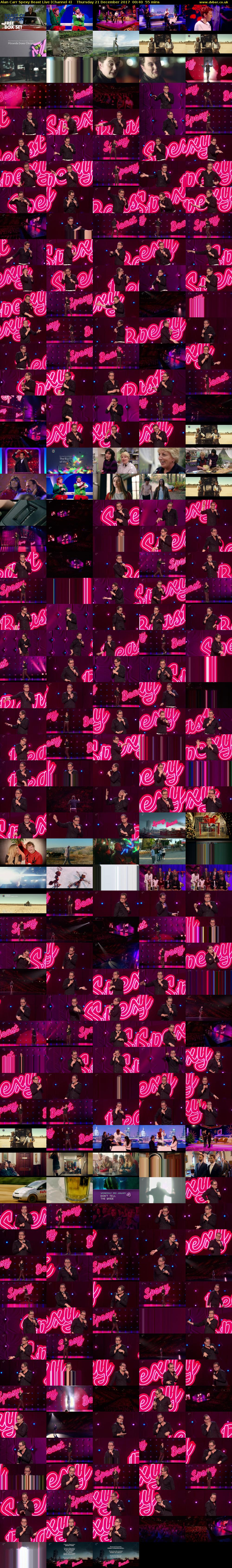 Alan Carr Spexy Beast Live (Channel 4) Thursday 21 December 2017 00:40 - 01:35