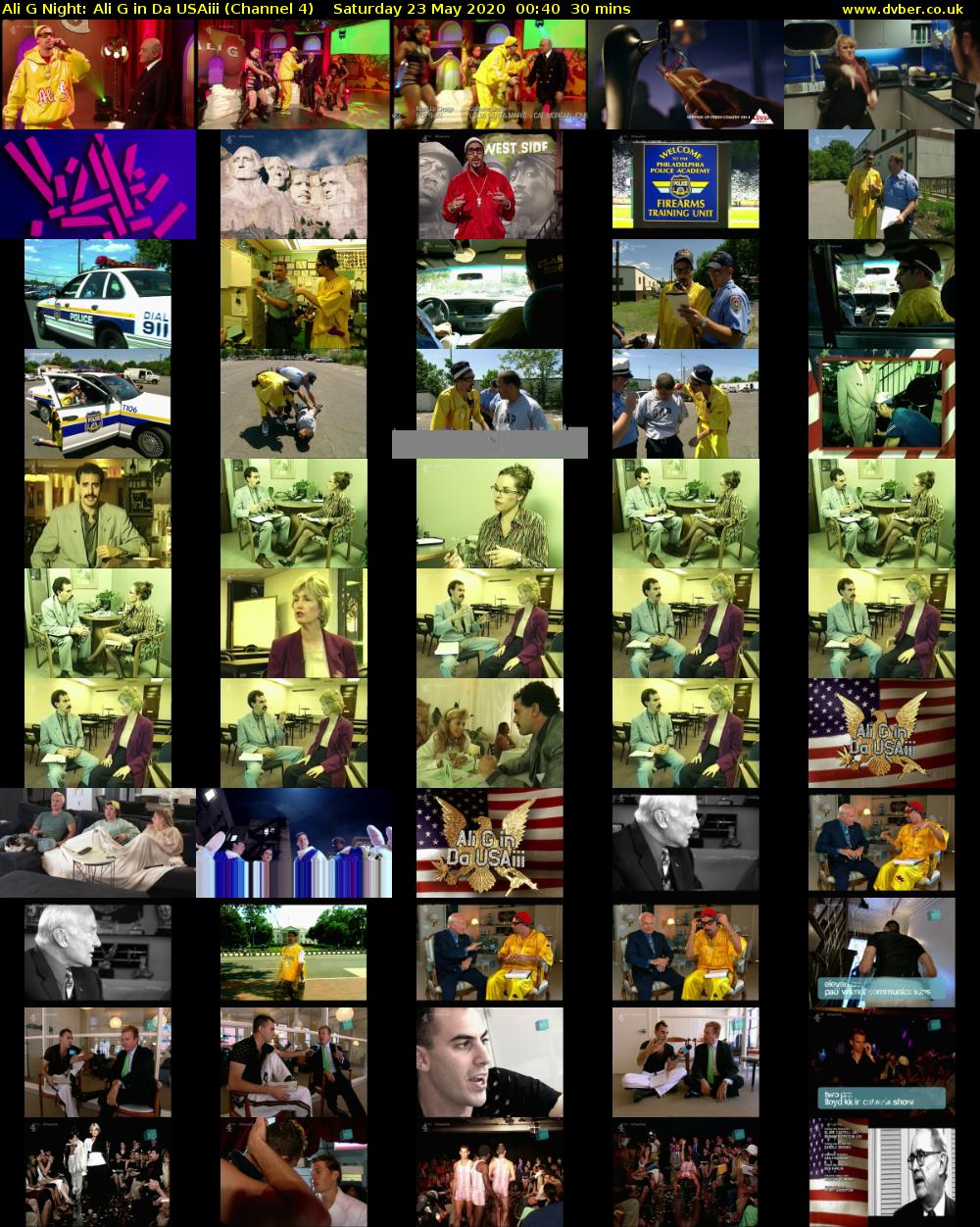 Ali G Night: Ali G in Da USAiii (Channel 4) Saturday 23 May 2020 00:40 - 01:10