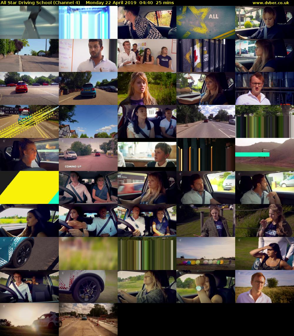 All Star Driving School (Channel 4) Monday 22 April 2019 04:40 - 05:05