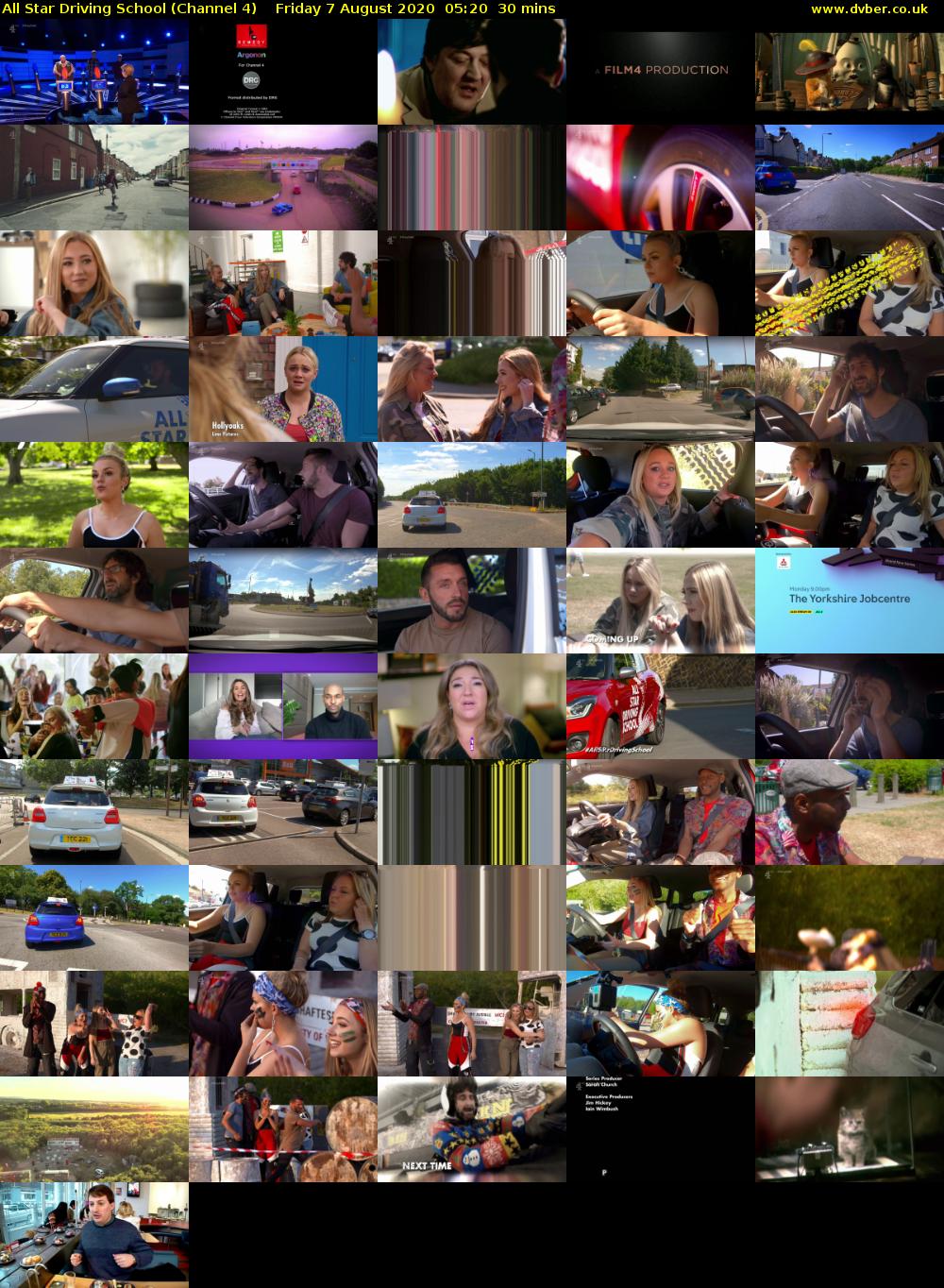 All Star Driving School (Channel 4) Friday 7 August 2020 05:20 - 05:50