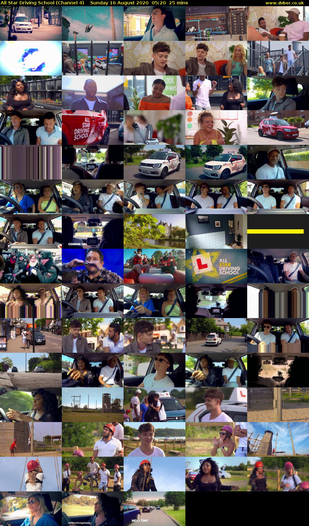 All Star Driving School (Channel 4) Sunday 16 August 2020 05:20 - 05:45