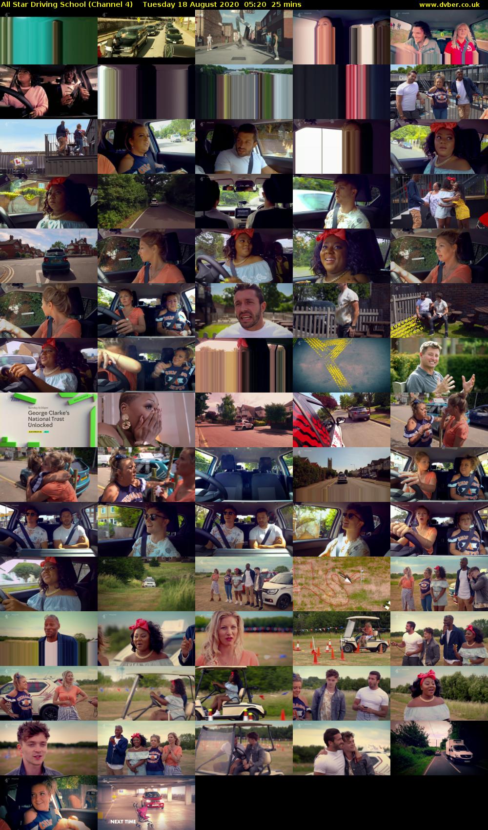 All Star Driving School (Channel 4) Tuesday 18 August 2020 05:20 - 05:45