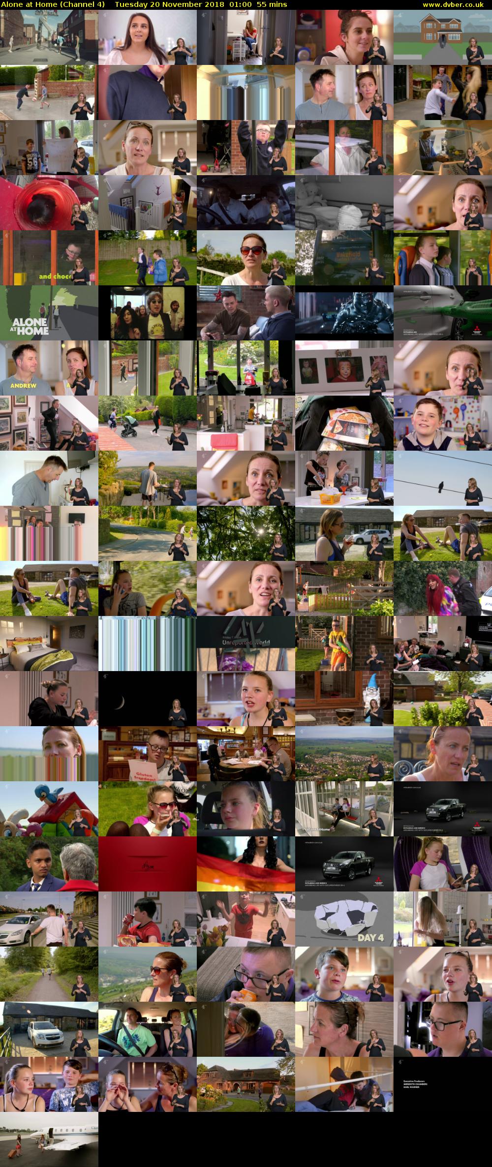 Alone at Home (Channel 4) Tuesday 20 November 2018 01:00 - 01:55