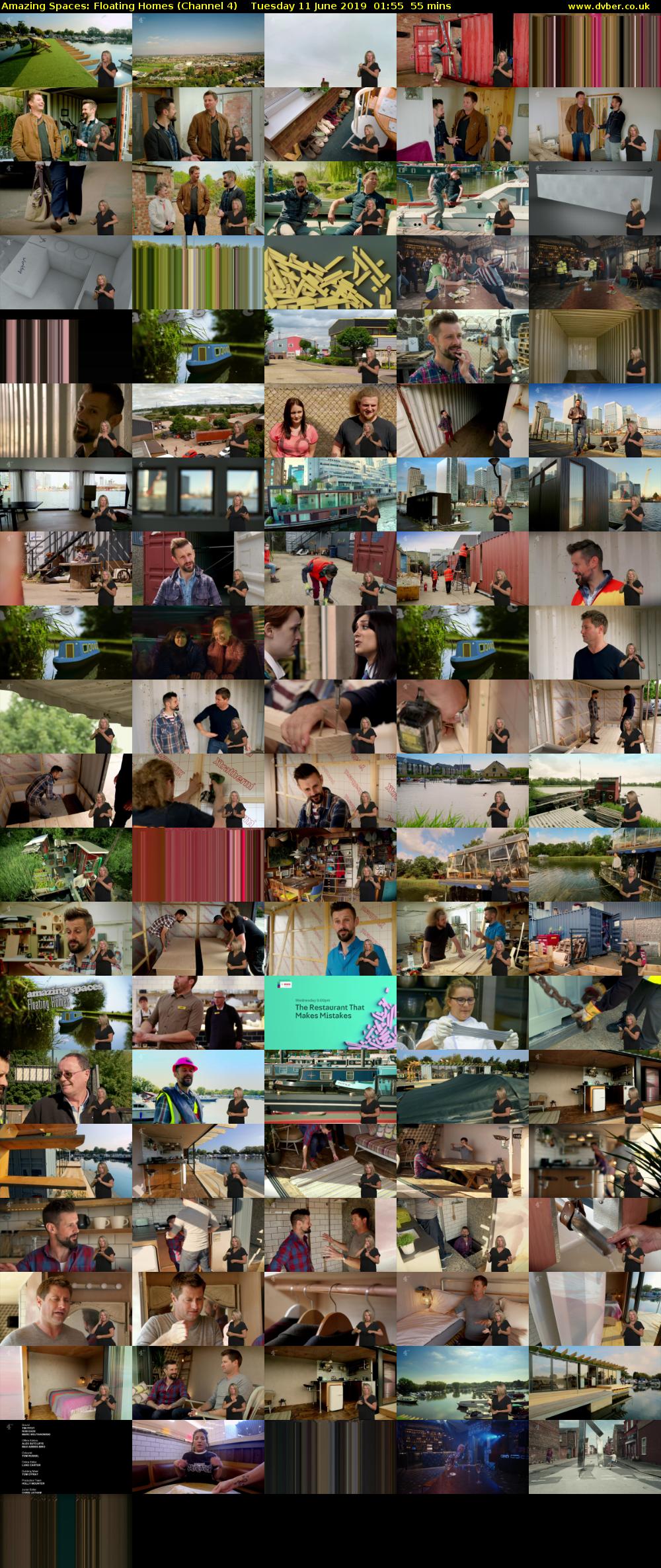 Amazing Spaces: Floating Homes (Channel 4) Tuesday 11 June 2019 01:55 - 02:50