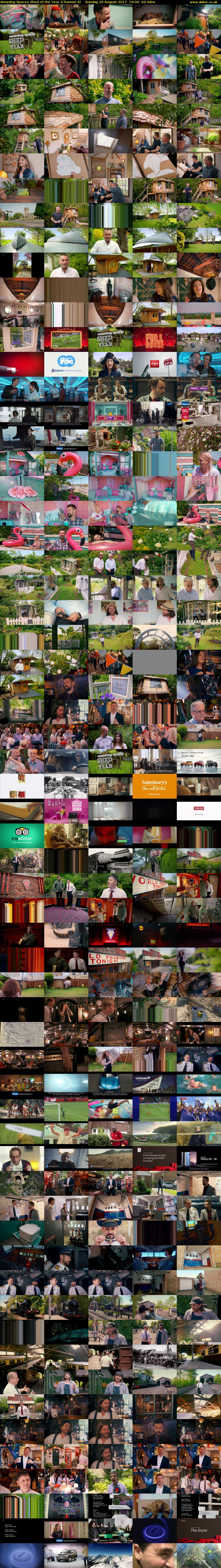Amazing Spaces Shed of the Year (Channel 4) Sunday 20 August 2017 19:00 - 20:00