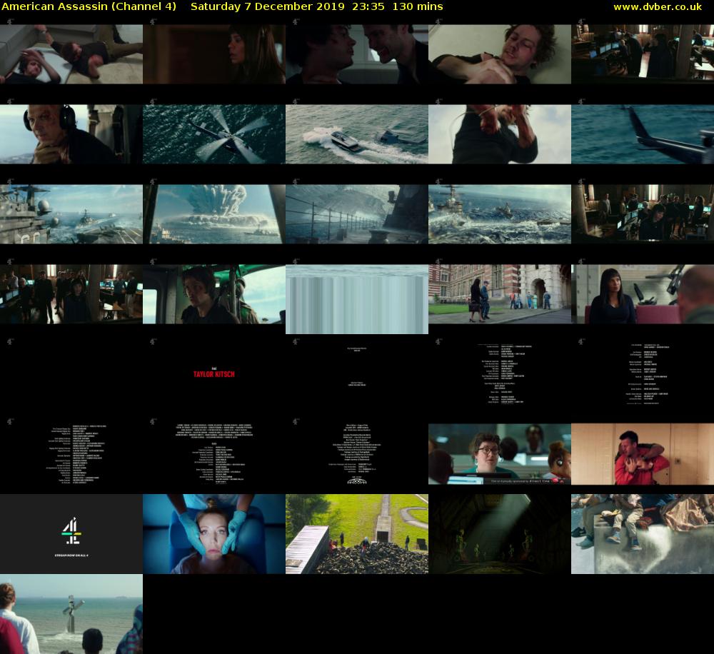 American Assassin (Channel 4) Saturday 7 December 2019 23:35 - 01:45