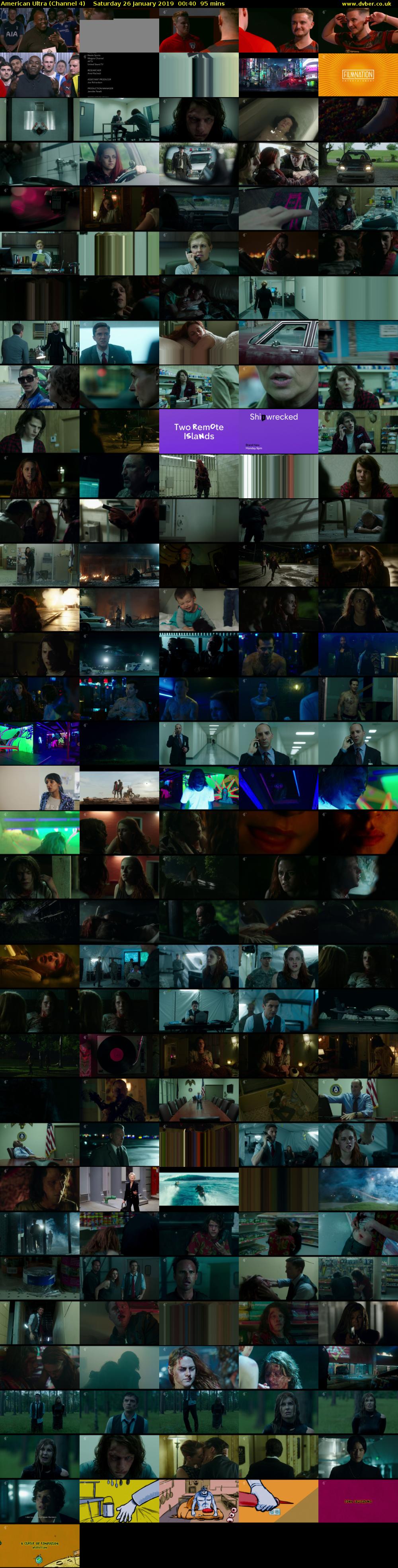 American Ultra (Channel 4) Saturday 26 January 2019 00:40 - 02:15