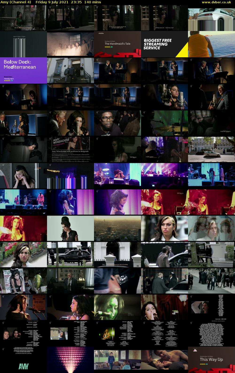 Amy (Channel 4) Friday 9 July 2021 23:35 - 01:55